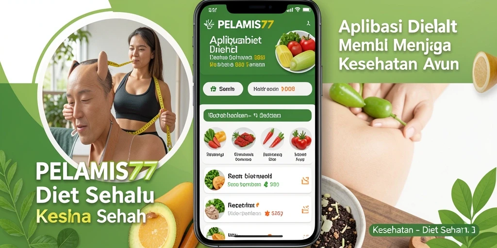 Antarmuka PELAMIS77 yang intuitif dan informatif untuk Diet Sehat.
